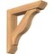 Ekena Millwork Funston Slat Smooth Bracket w/ Offset Brace, Western Red Cedar, 5 1/2"W x 26"D x 26"H BKT0604X26X26FST06SWR - alternate 1